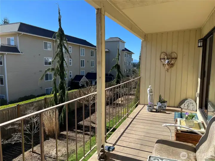 You will love this balcony!  Private and spacious!
