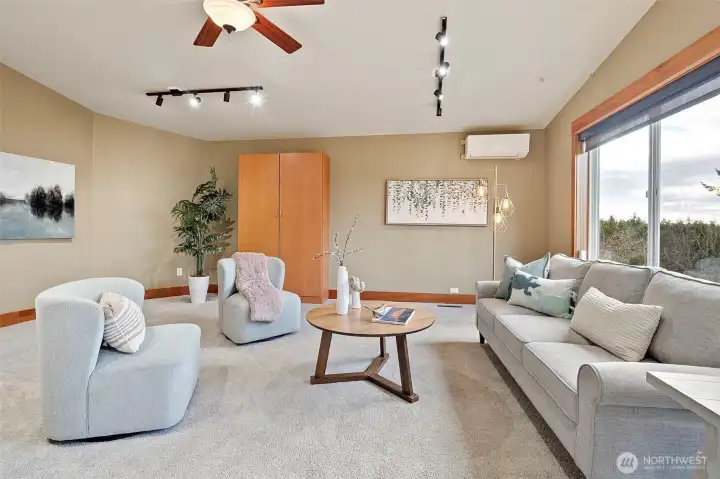 new air conditioning unit keeping the upstairs bonus room cool.
