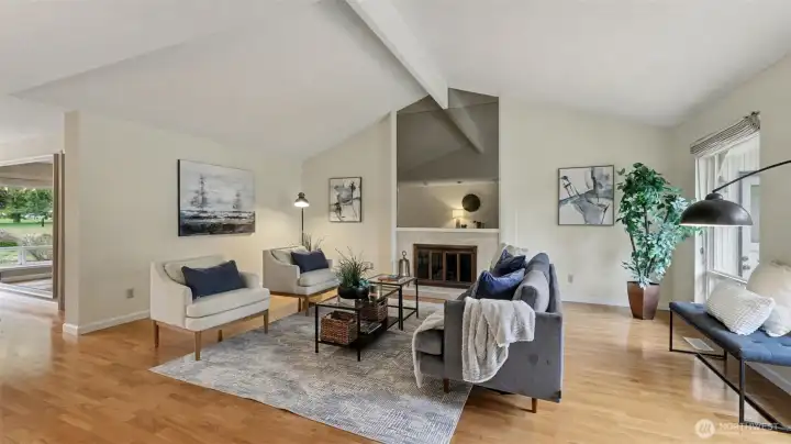 This generous space is designed for comfort & connection.