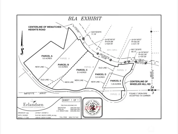 Parcel E is the lot for sale