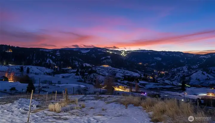 Gorgeous night skies and views from anywhere on this lot.