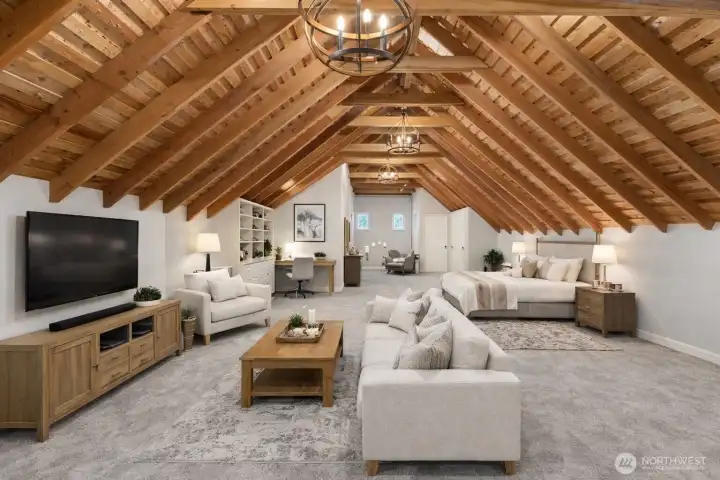 AI model of unfinished area.