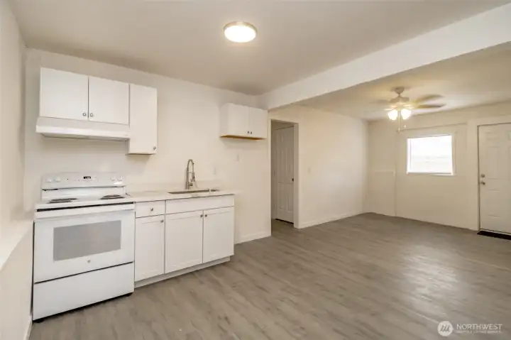 Downstairs Kitchen and Living Area