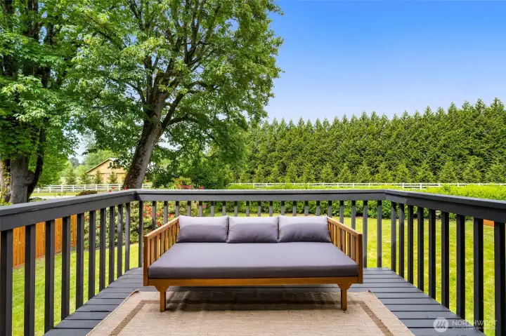 The Deck off the Master Bedroom