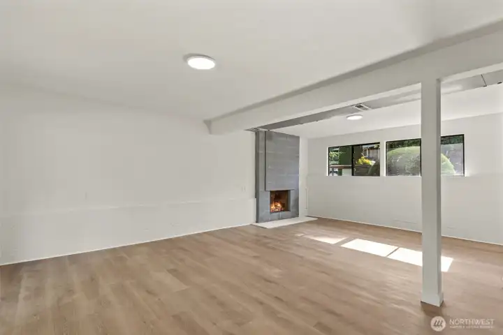 Lower level large space, you can do a lot of things. Can do an ADU per city approval.
