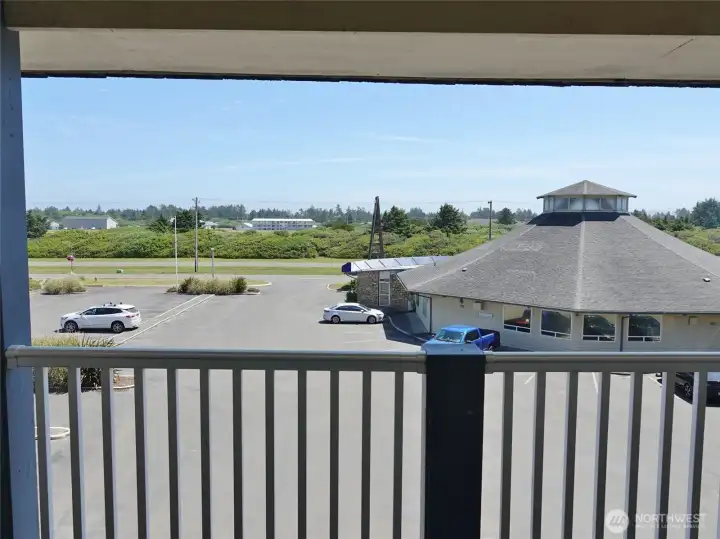 View from the front door #318...view looking east over the parking lot.
