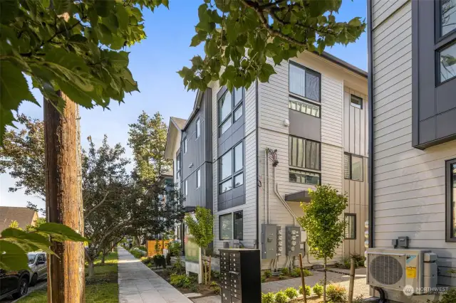 Well-designed modern townhomes near the Whittier neighborhood's grocers, parks, eateries, & more.