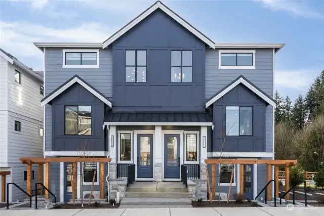 Welcome to Legacy Farms Townhomes! Residence 3 is a stunning 2011 sq ft, 4 bedroom,3.5 bath high end townhome set in a lush Woodinville location.Minutes to Kirkland and the Woodinville wine district! Photos are for representational purposes only.