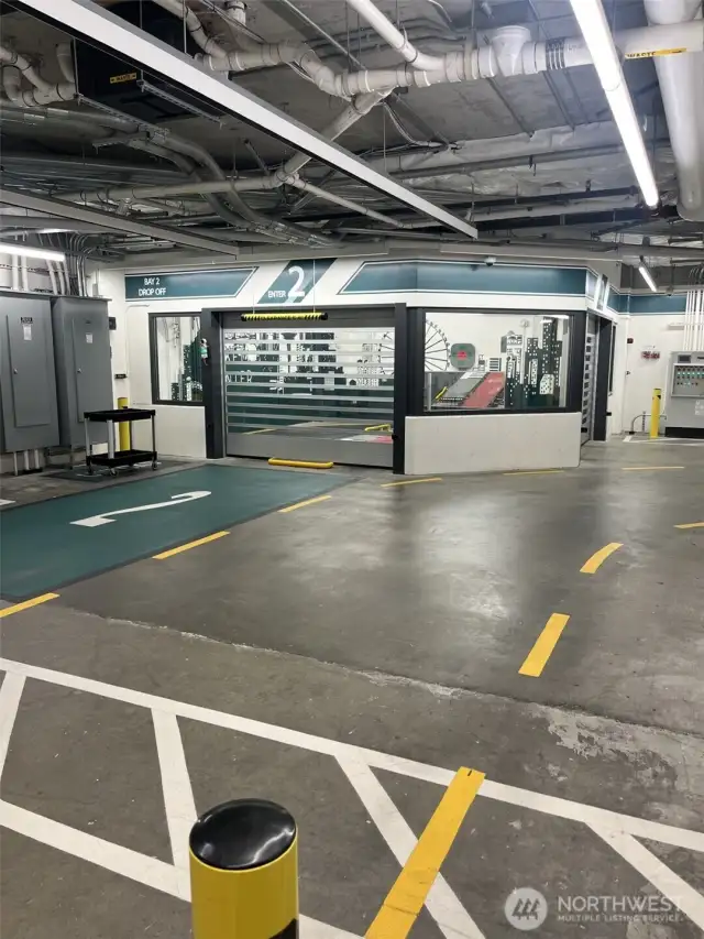 EV charging/automated parking garage