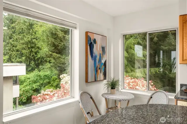 Dining Nook With Views of Surrounding Greenery