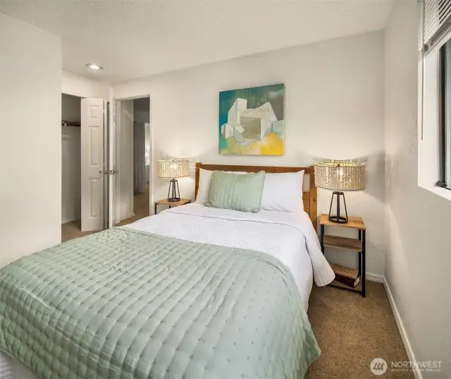 4th bedroom, also receives the morning rays and looks out over the front of the house.