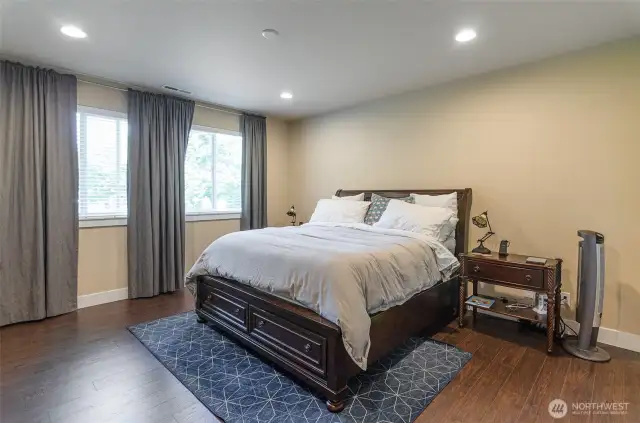 Another view.  Room is large enough to handle larger bedroom sets.