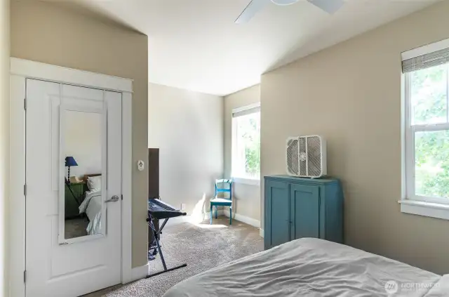 Bedroom 4 has a nook, perfect for a deck area or play area.