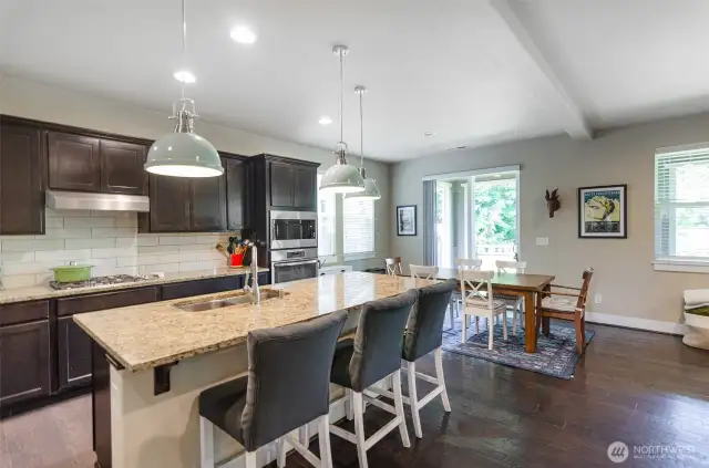 Every inspiring chef's dream kitchen.  High end appliances and finishes.