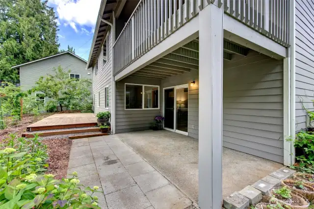 Lower-level patio and deck