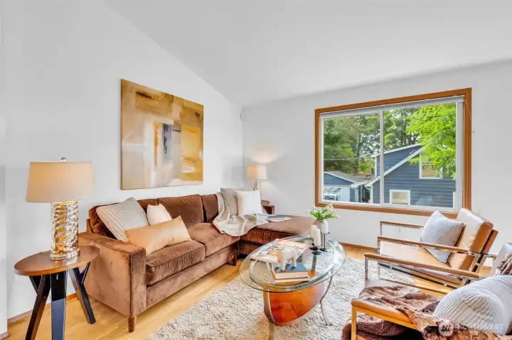 Bright and open living room with a ton of light!