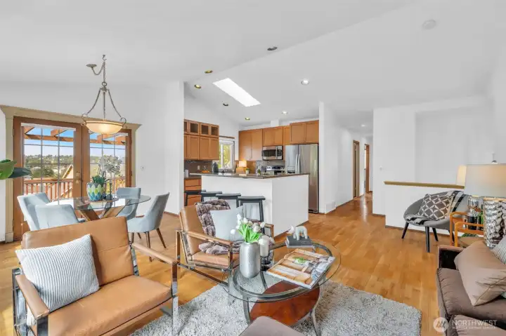 Open concept allows for easy entertaining