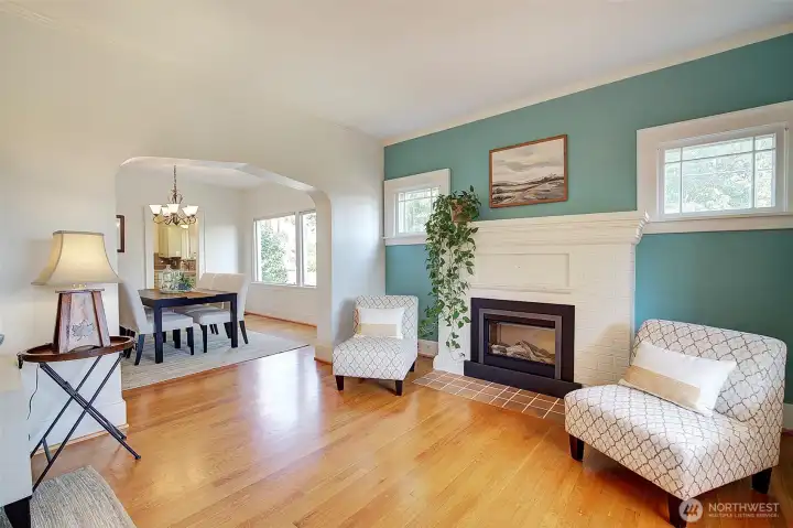 Cozy electric fireplace