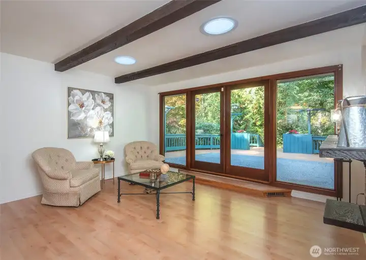 Beautiful French doors.