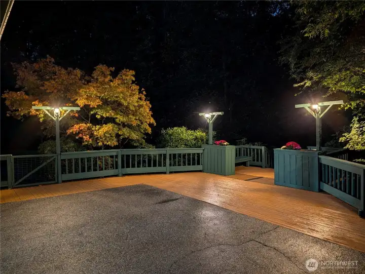 Evening on the deck.