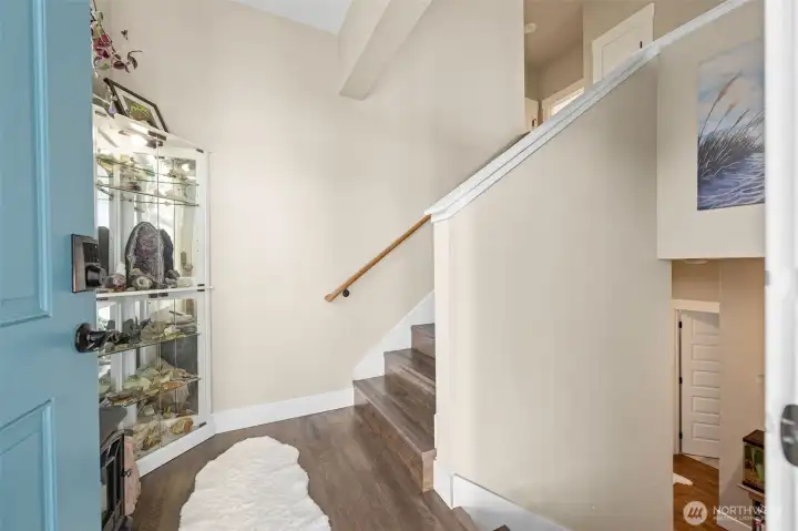 Entry with access to both the upper and lower floors