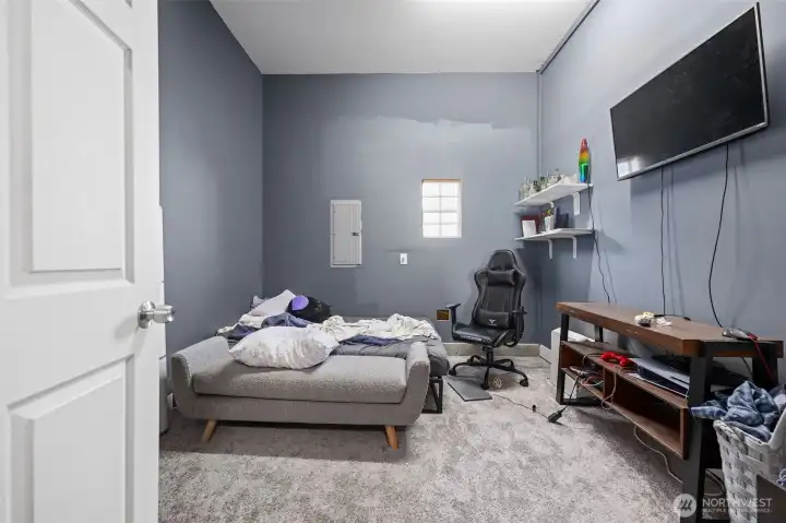 Extra finished space in the garage