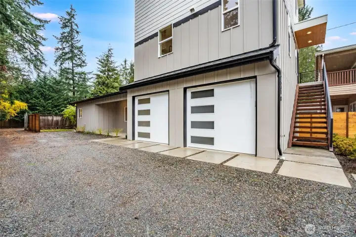 Right Garage is for this Unit