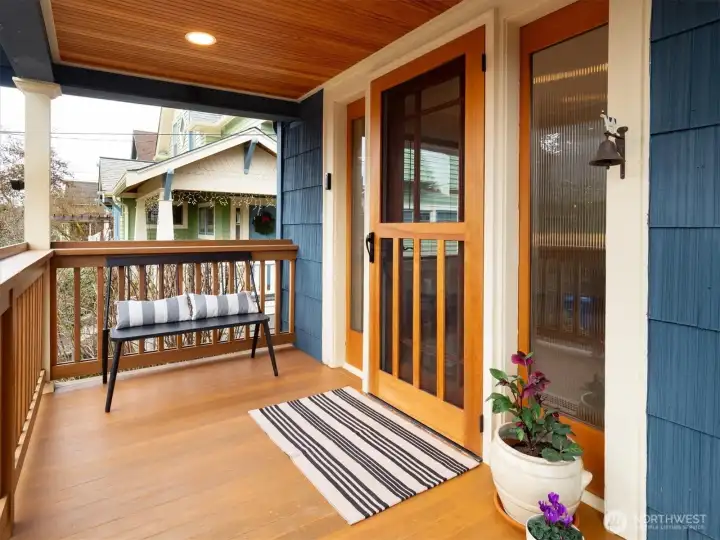 Large covered front porch