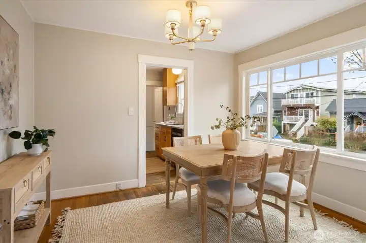 Sunny dining area