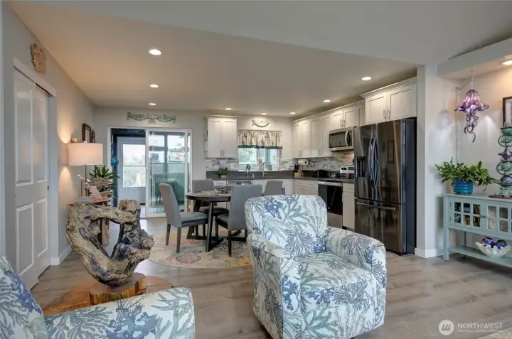 Come on in, to this open concept living space.