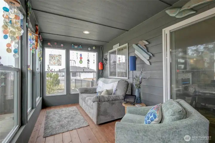 Great space for morning coffee and a good book!