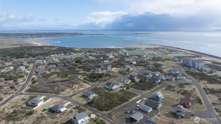 Looking northeast towards the bay.
