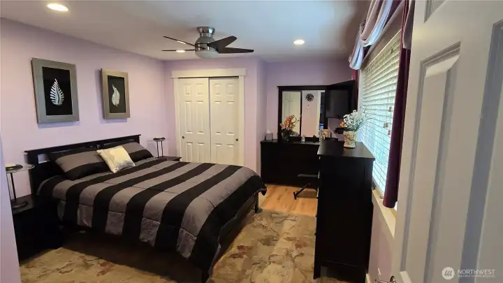 Spacious bedroom upstairs