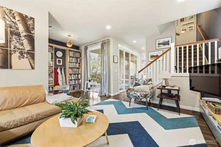 This gorgeous space is perfect for quietly reading or hosting holidays. Well thought out design for everyday living.