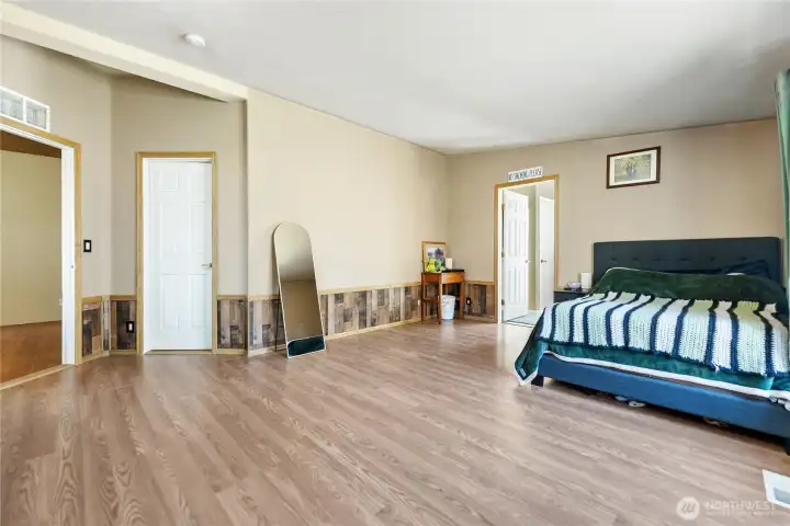 Primary bedroom with bathroom