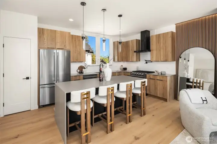 Thoughtful kitchen design - notice the pot filler!