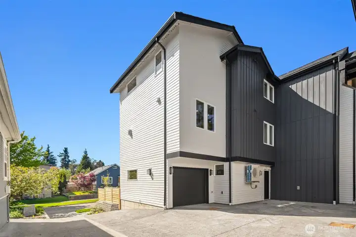 Attached garage