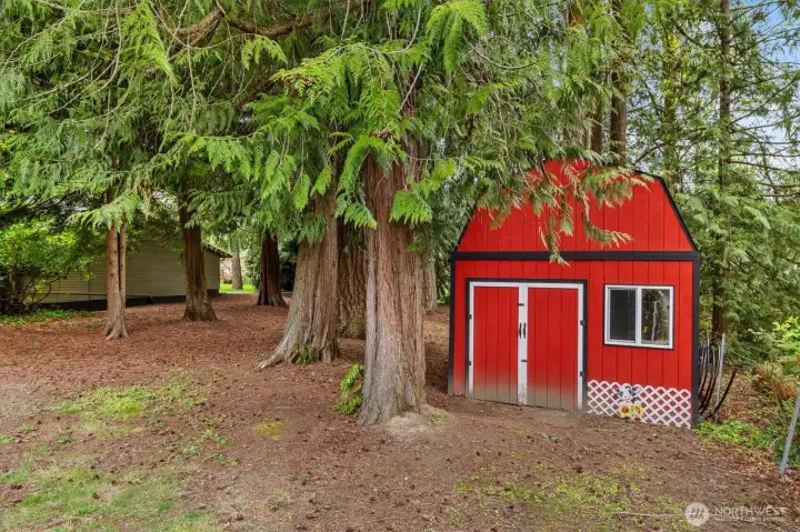 One of two storage sheds (this one is on the east side of the home) One of two storage sheds (this one is on the east side of the home)