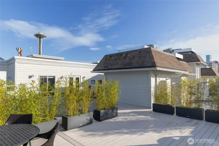 Take in iconic Space Needle views from the rooftop terrace and enjoy incredible fireworks displays on New Year’s and the Fourth of July.