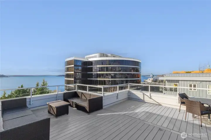 Rooftop views.