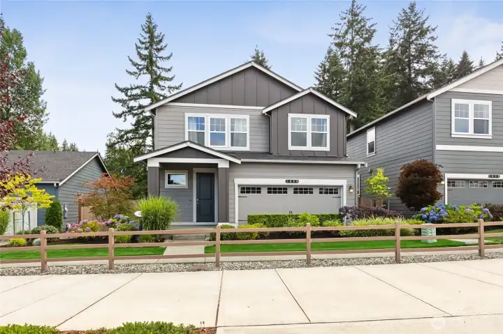 Photo rendering is representational and may be virtually staged. Actual home is under construction and finishes, elevation, and paint colors may vary. See site agent for details.