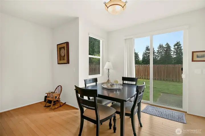 Breakfast dining area