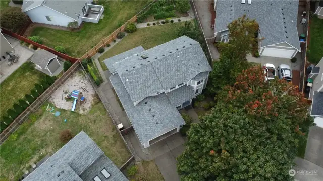 drone view of whole house