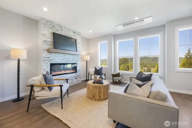 Family Room with fireplace