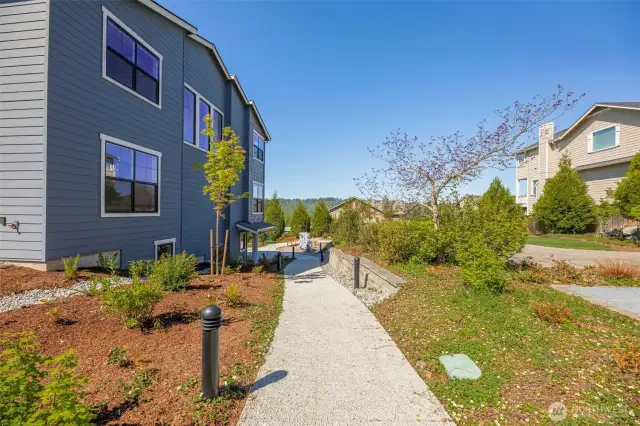 Side walkway of Building 1