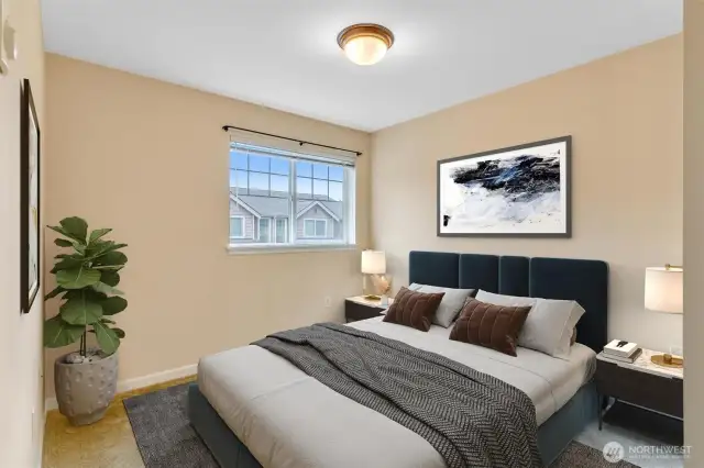 Virtual staging bedroom 2