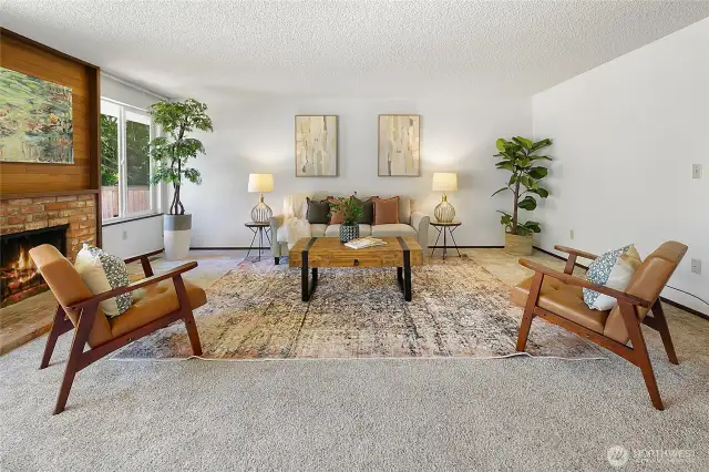 Spacious living room