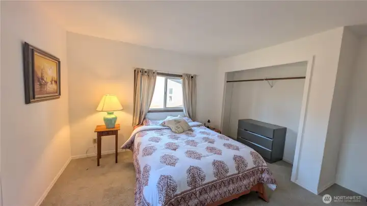 Light and bright primary bedroom.