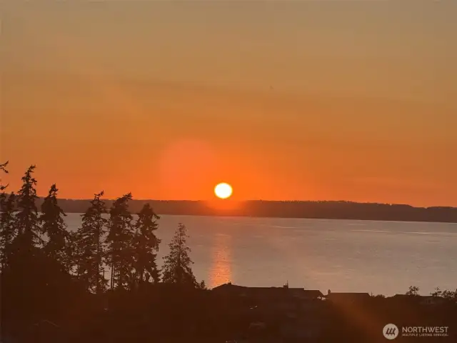 Imagine a sunset almost every evening.