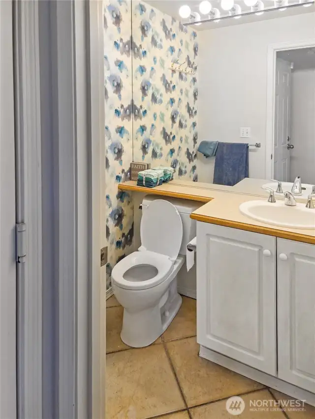 Half-bath on main floor.